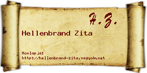 Hellenbrand Zita névjegykártya